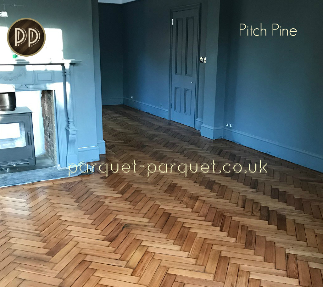 Pitch Pine Reclaimed Parquet, How Much Does Reclaimed Wood Flooring Cost Uk